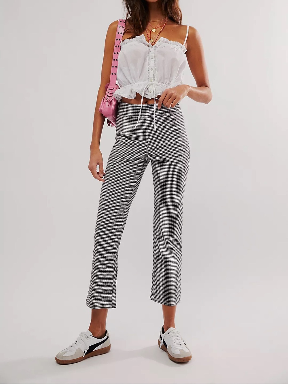 FREE PEOPLE In My Feeling Slim Crop Pants
